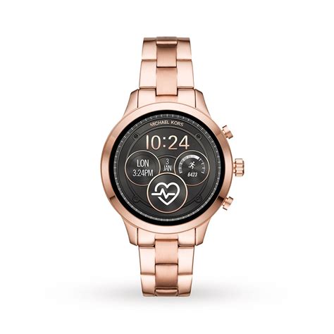 michael kors smartwatch runway rose gold
